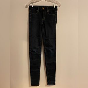 Dark Blue American Eagle Womens Jeans 0L